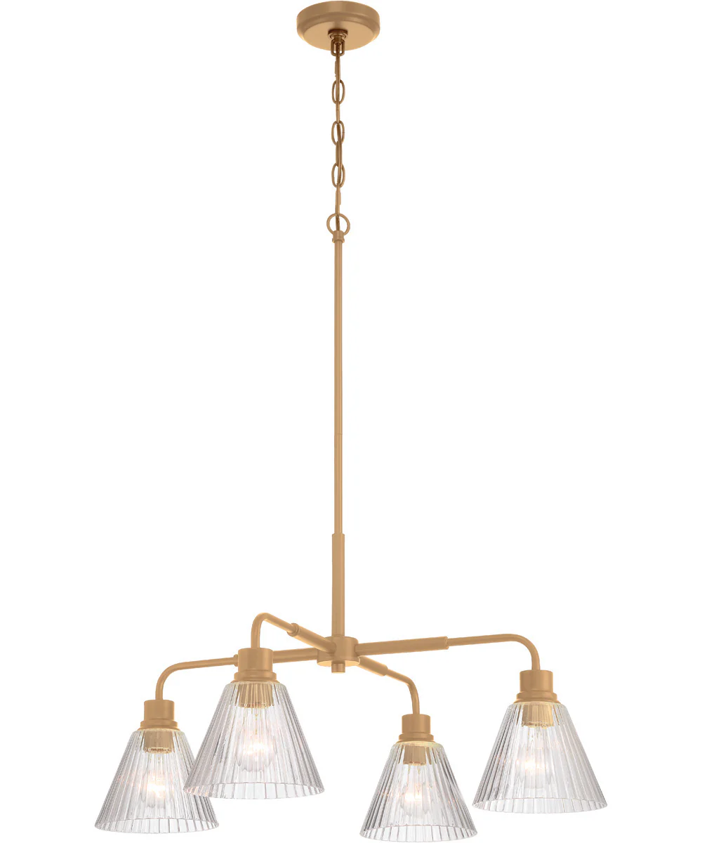 Pleated 4-Light Lighting Premium Bronze - Image 2