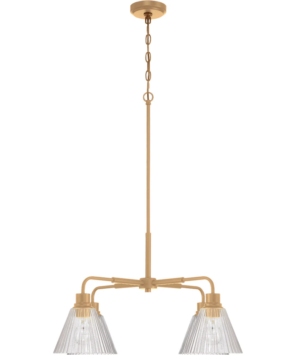 Pleated 4-Light Lighting Premium Bronze - Image 3