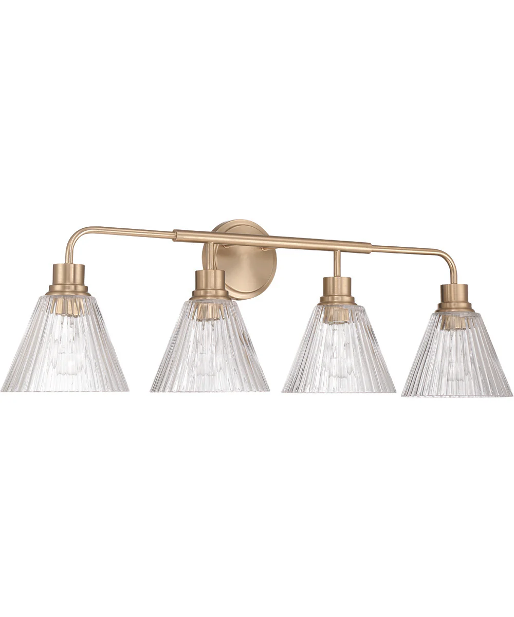 Pleated 4-Light Lighting Premium Bronze - Image 5
