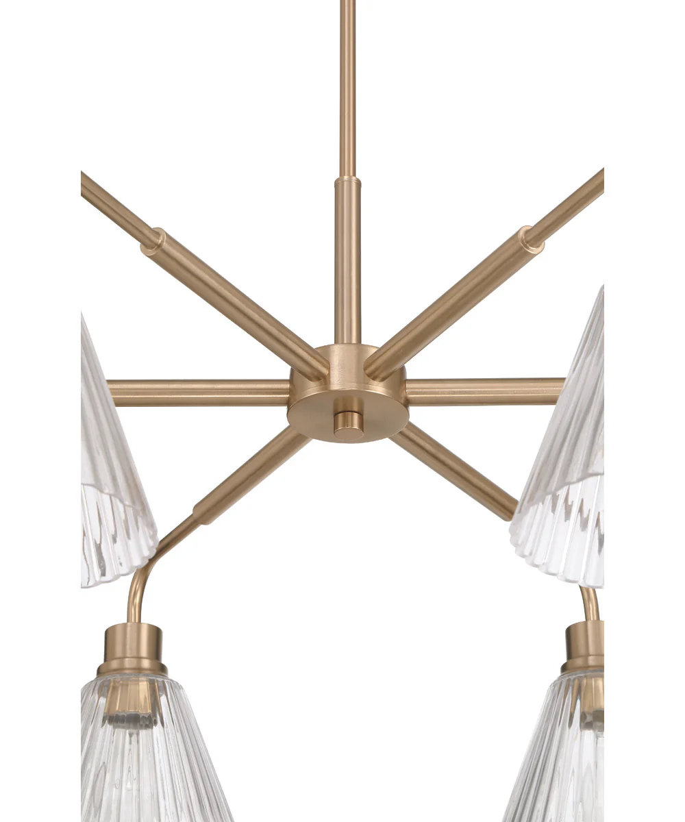 Pleated 6-Light Lighting Premium Bronze - Image 8
