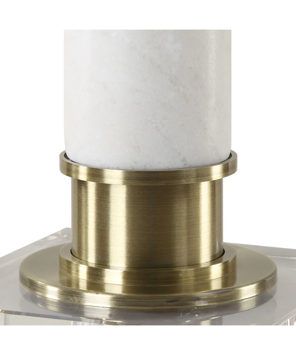 Plinth White Marble Table Lamp - Image 7