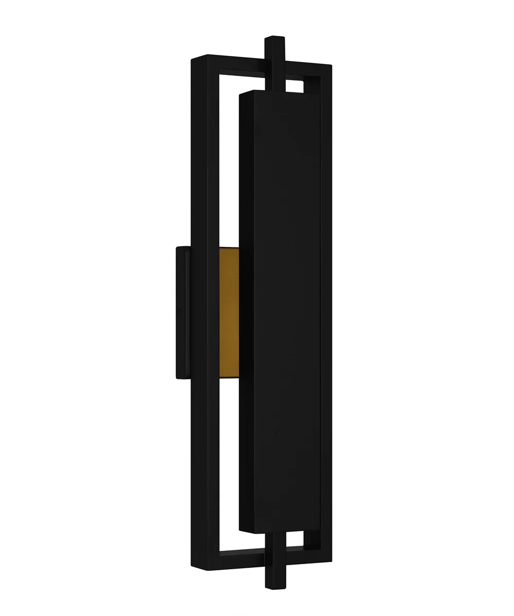 Pointsett Large Outdoor Wall Light Coastal Armour Aluminum Matte Black - Image 4