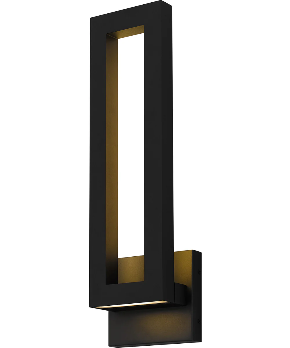Pompeii Large Outdoor Wall Light Coastal Armour Aluminum Earth Black