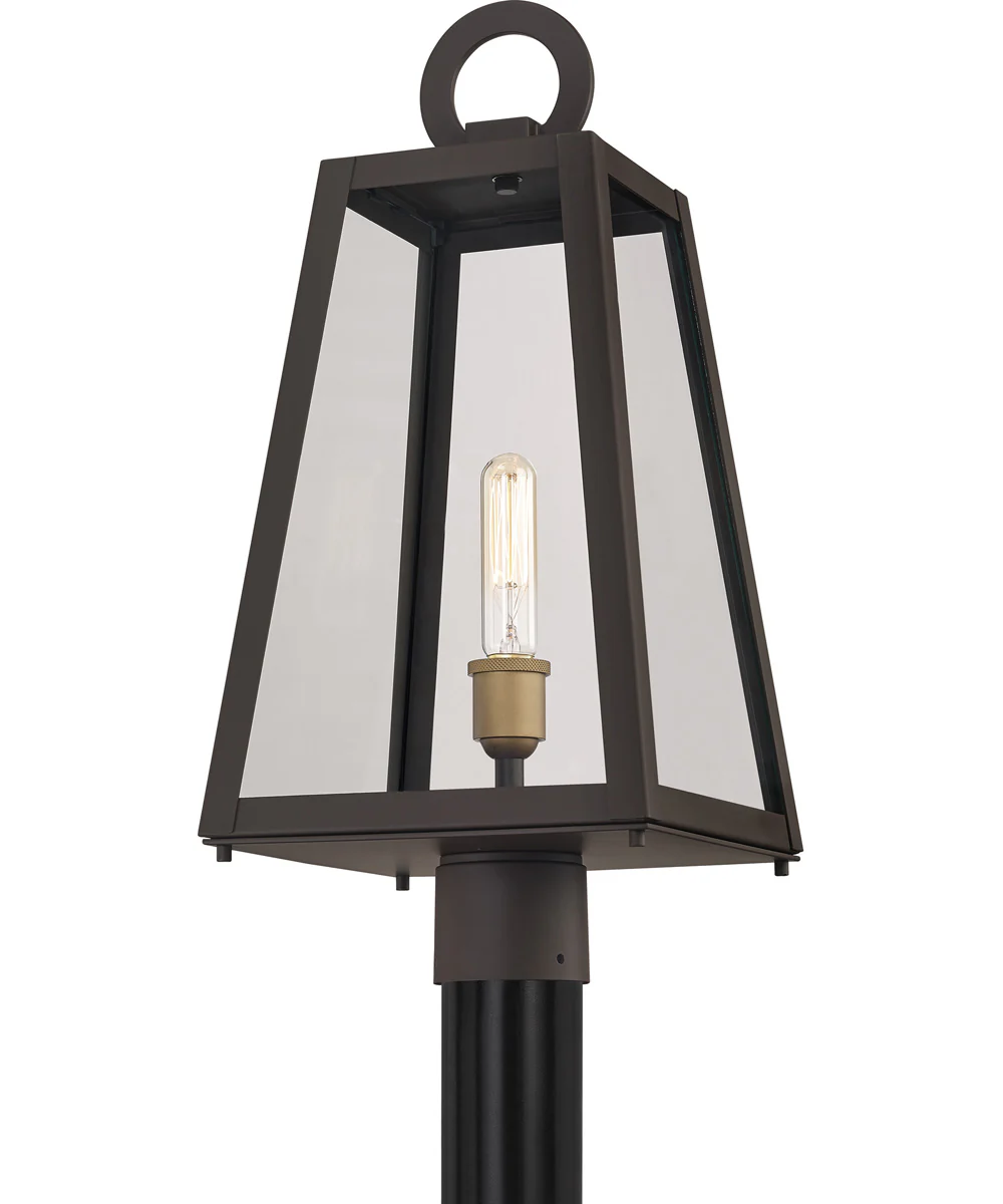 Poplar Point Large 1-light Outdoor Post Light Coastal Armour Aluminum Old Bronze - Image 4