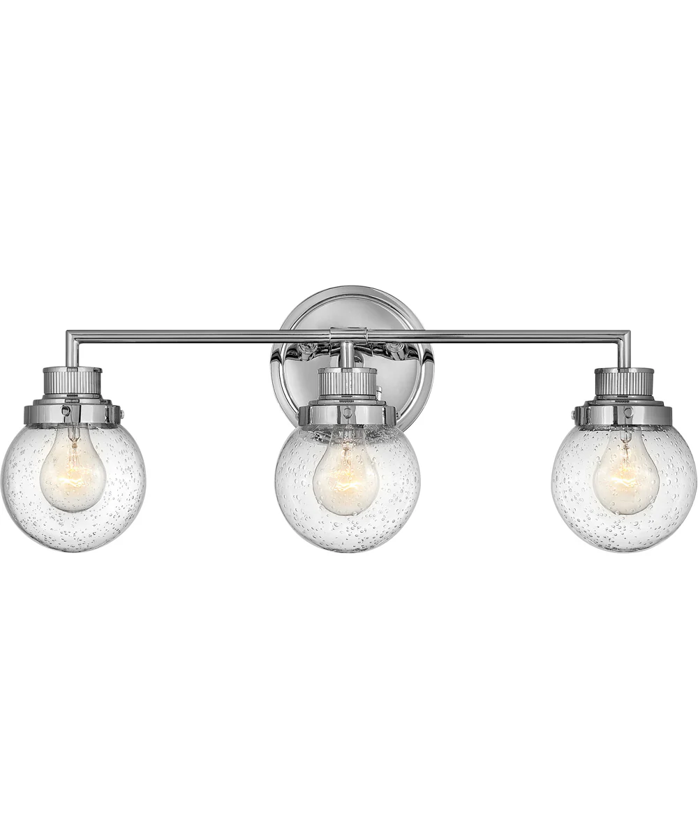Poppy 3-Light Vanity in Chrome