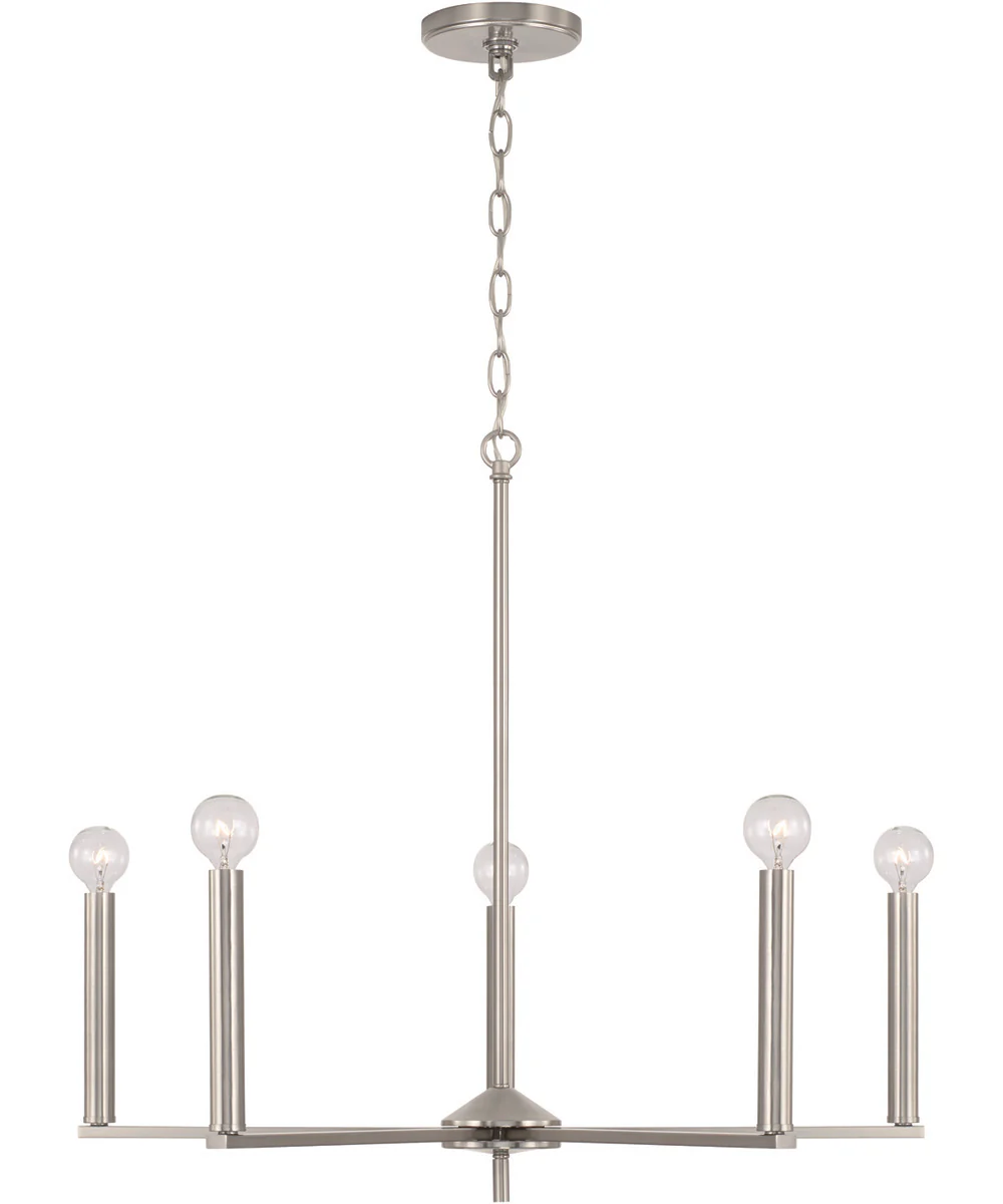 Portman 5-Light Chandelier Brushed Nickel