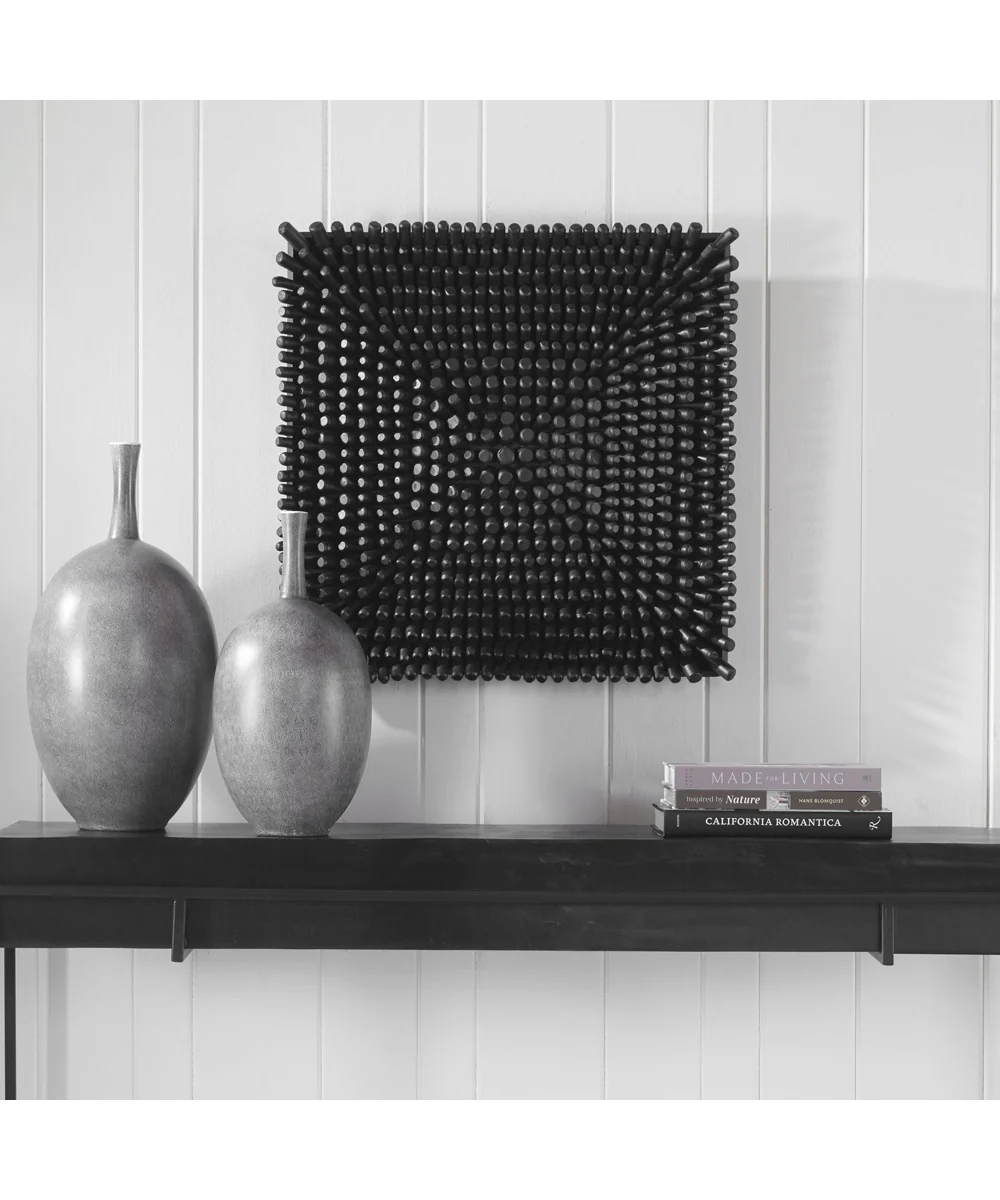 Portside Black Wood Wall Panel - Image 2