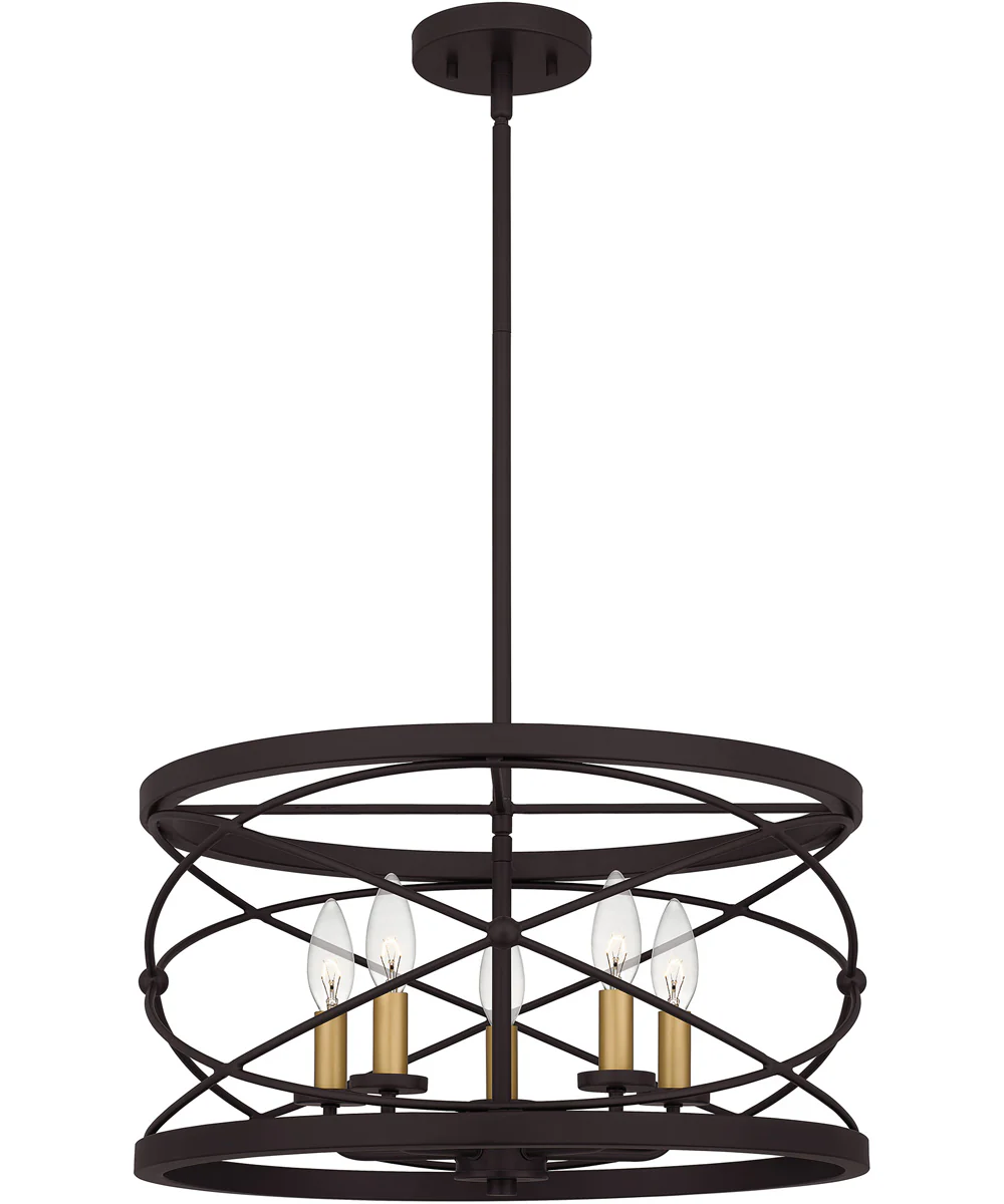 Potts 5-light Pendant Palladian Bronze - Image 2