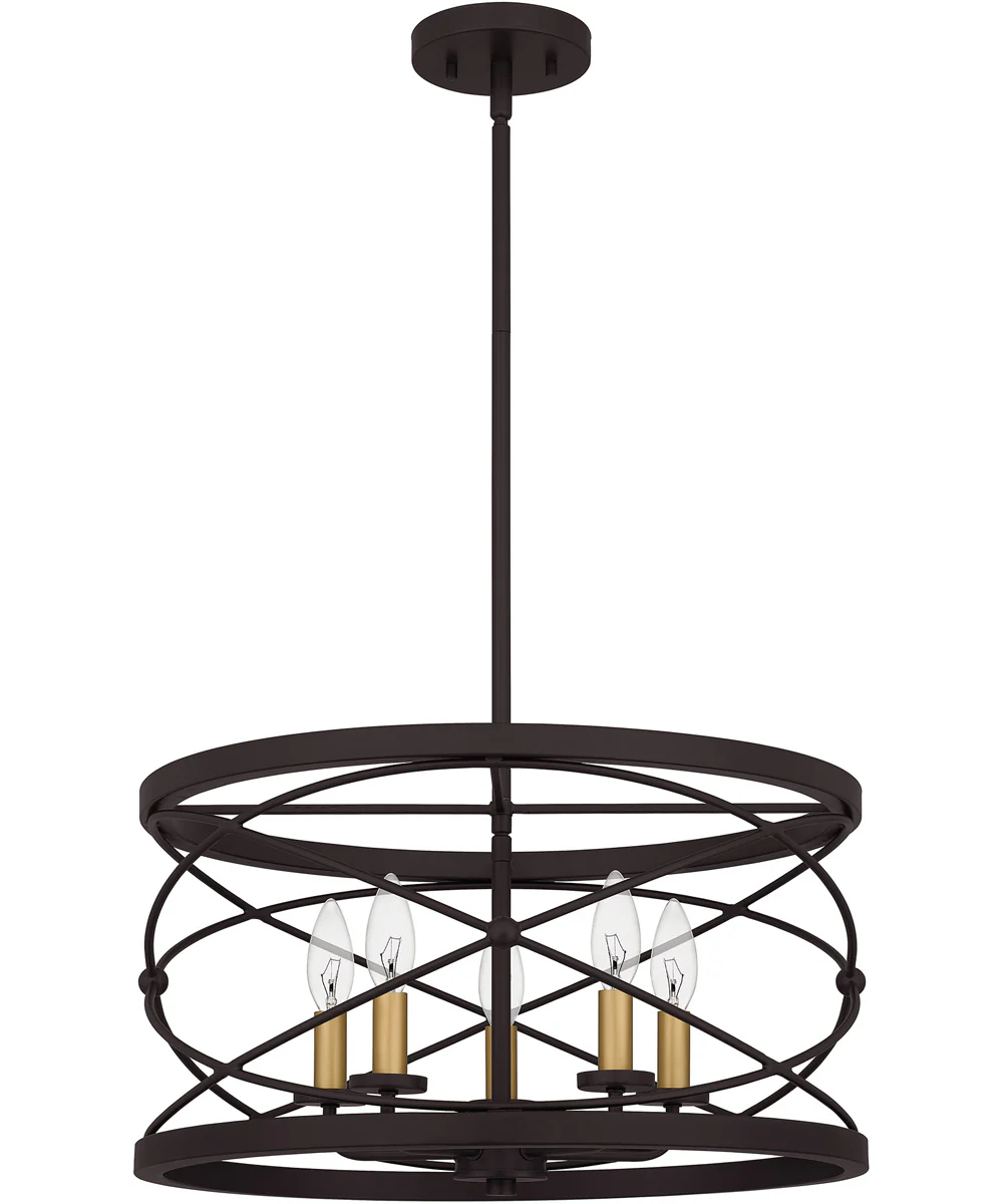 Potts 5-light Pendant Palladian Bronze - Image 3