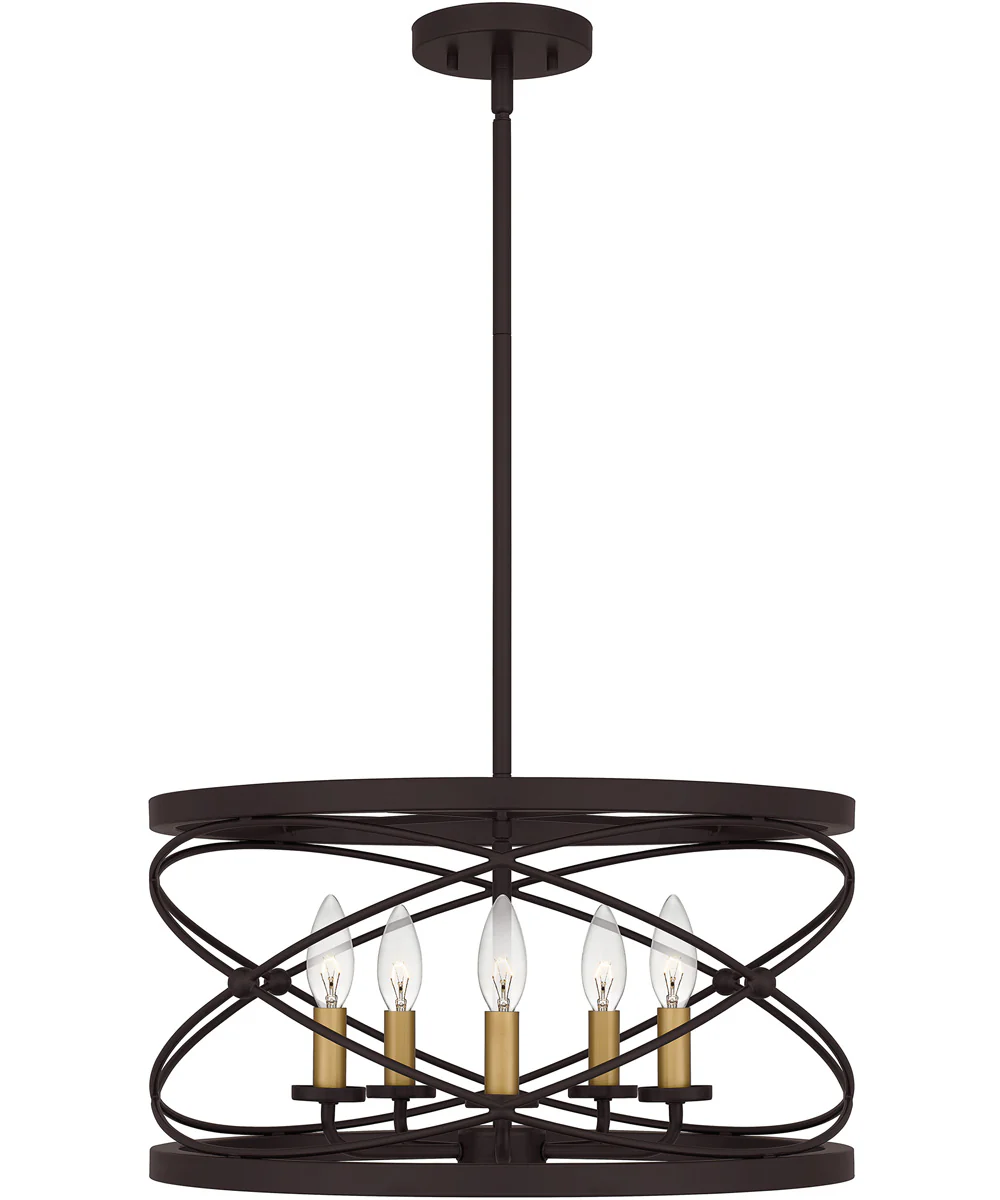Potts 5-light Pendant Palladian Bronze - Image 4