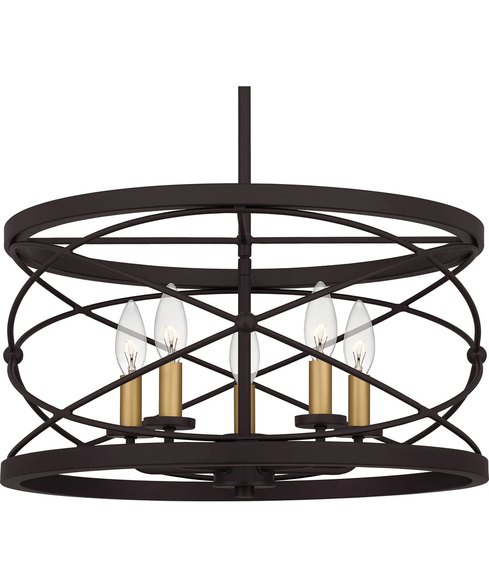 Potts 5-light Pendant Palladian Bronze - Image 6