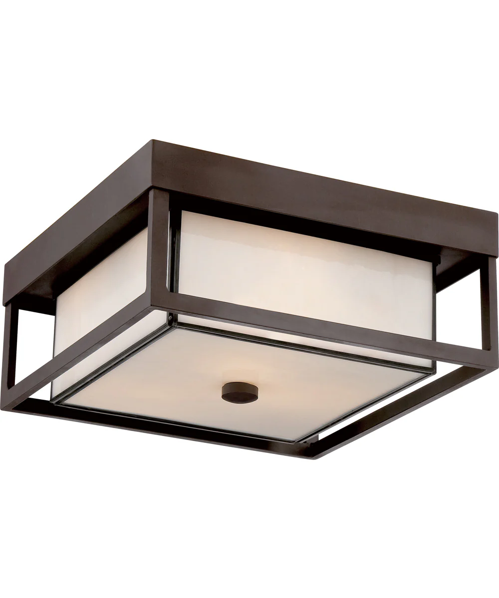 Powell 3-light Flush Mount Western Bronze - Image 2