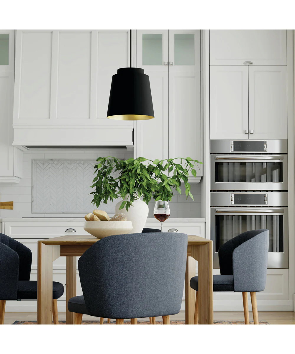 Pratt 1-Light Pendant Matte Black - Image 2