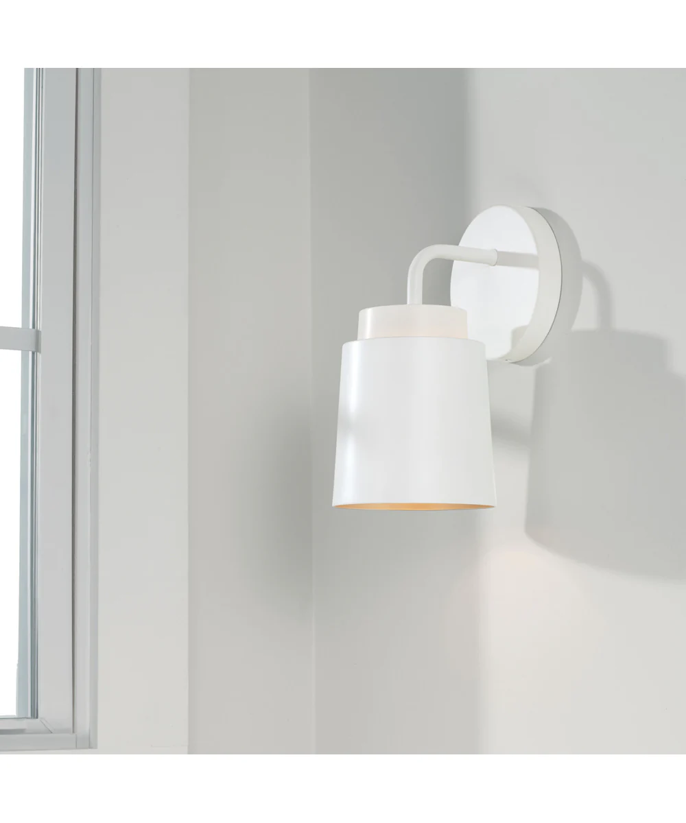 Pratt 1-Light Sconce Matte White - Image 2