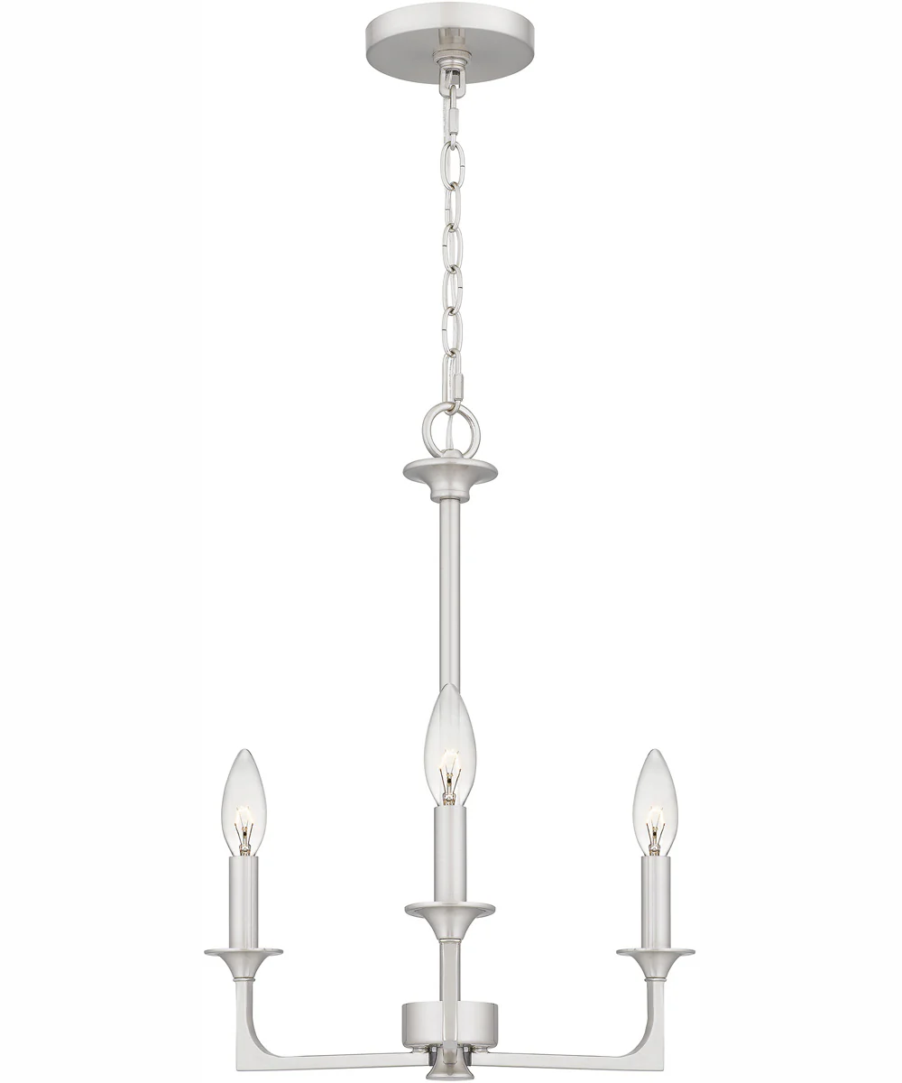 Prescott 3-light Chandelier Brushed Nickel - Image 2