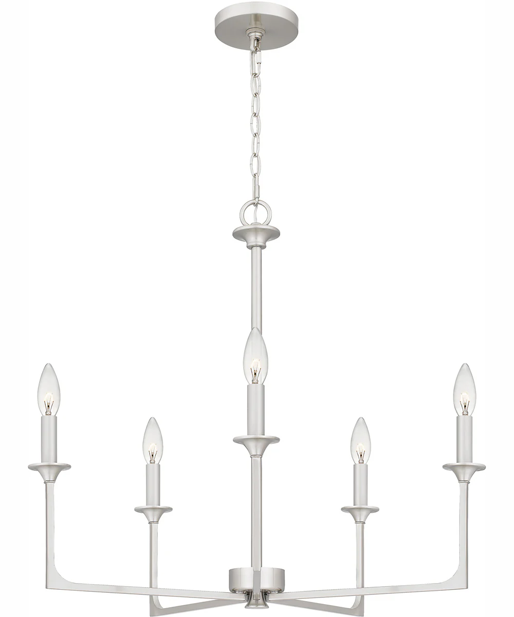 Prescott 5-light Chandelier Brushed Nickel