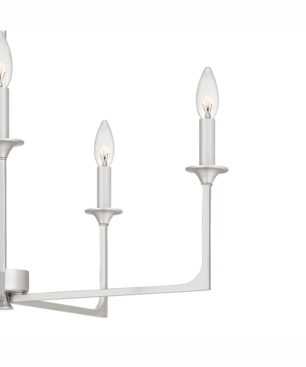 Prescott 5-light Chandelier Brushed Nickel - Image 6