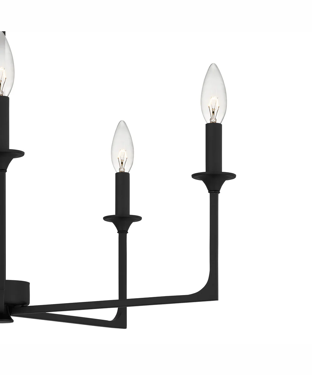 Prescott 5-light Chandelier Matte Black - Image 6