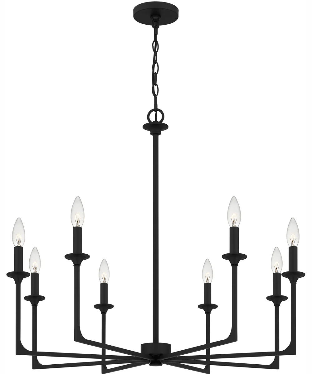 Prescott 8-light Chandelier Matte Black