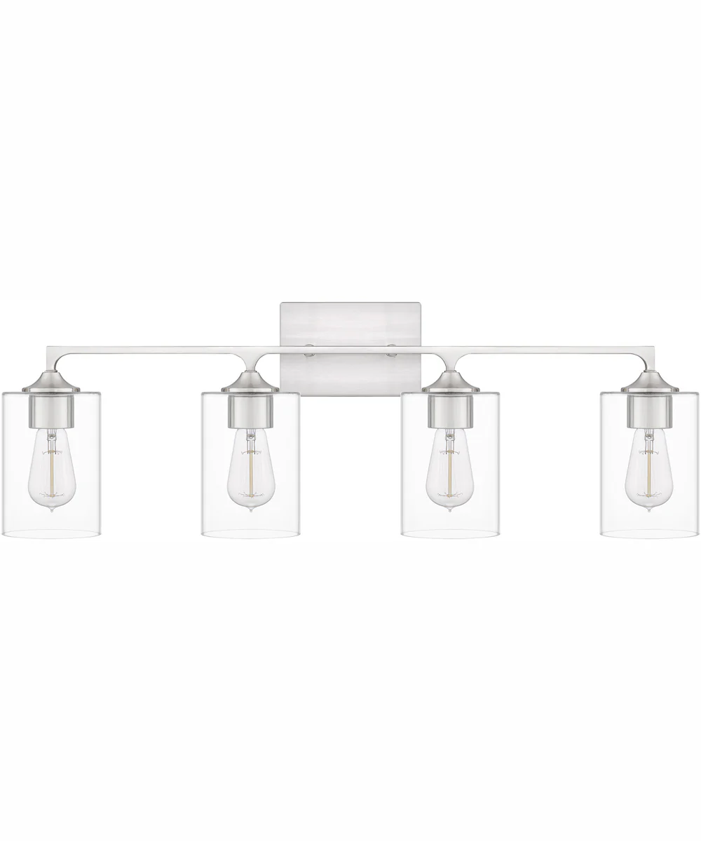 Prescott Extra Large 4-light Bath Light Brushed Nickel - Image 3