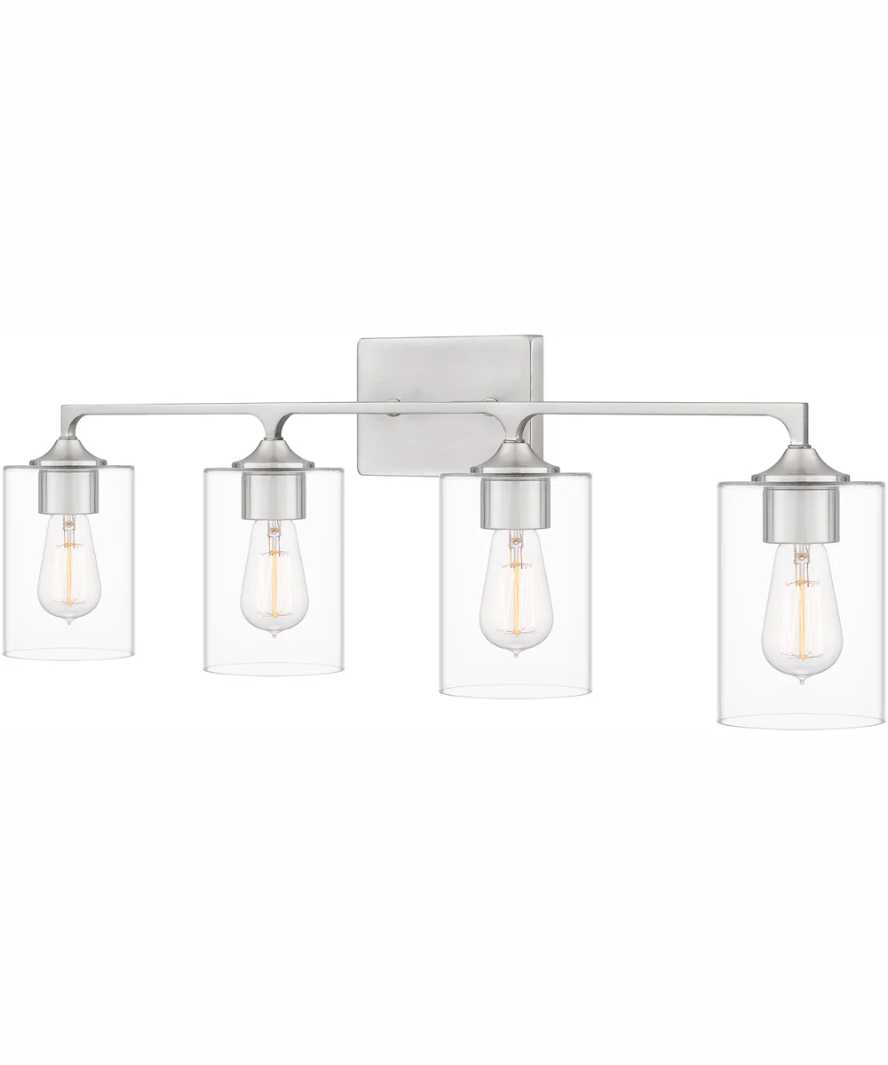 Prescott Extra Large 4-light Bath Light Brushed Nickel - Image 4