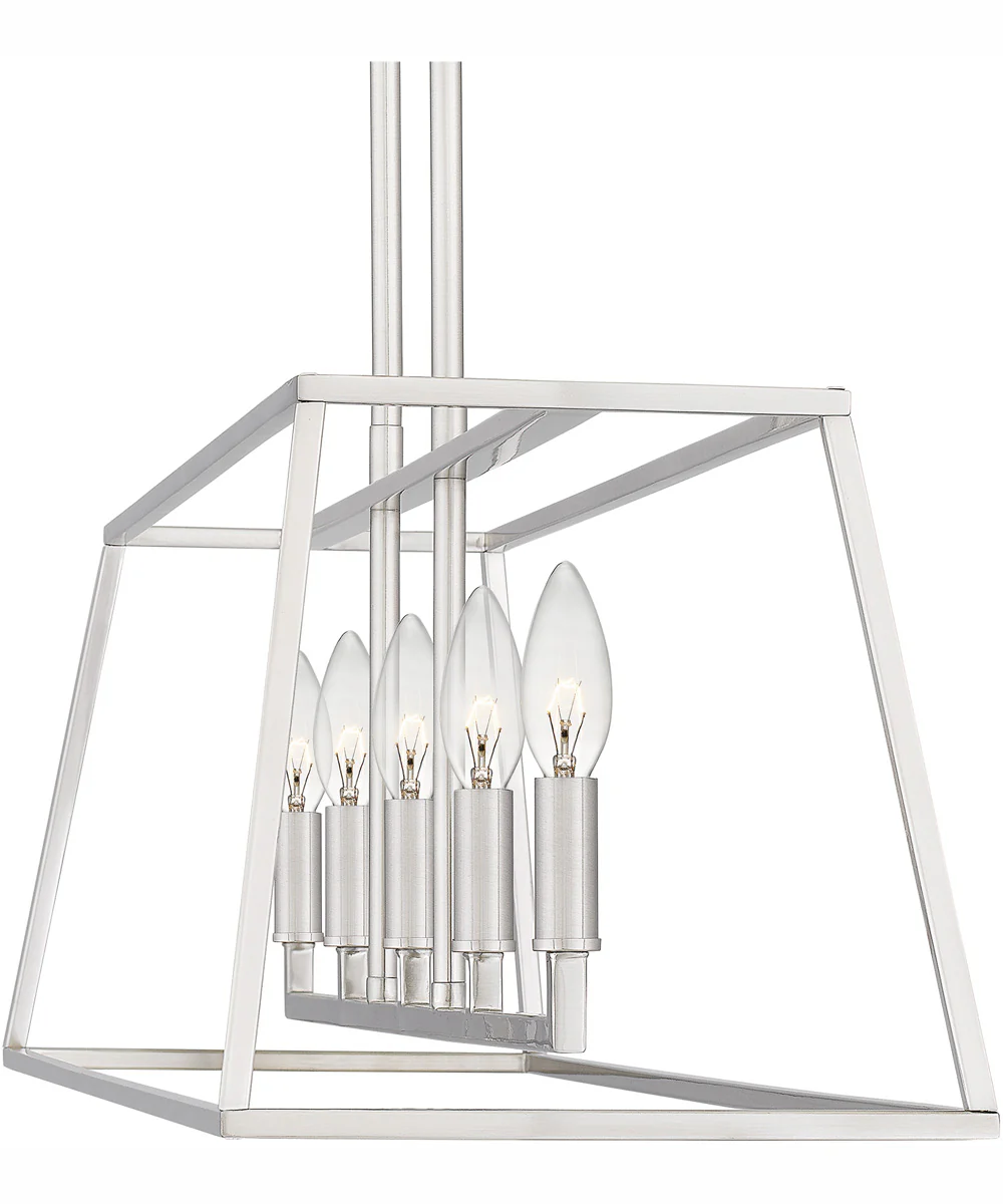 Prescott Medium 5-light Island Light Brushed Nickel - Image 6