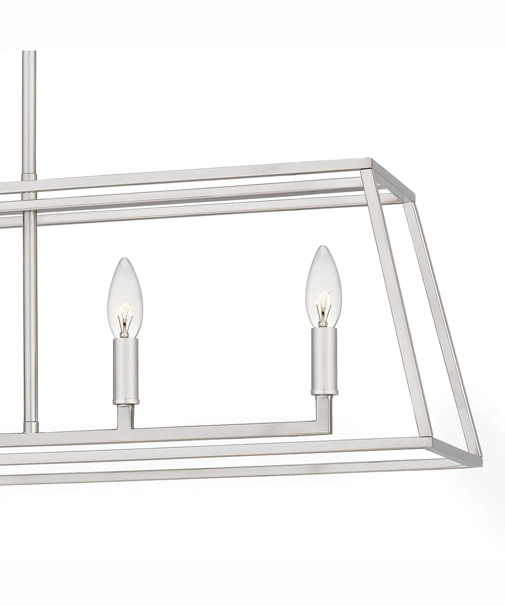 Prescott Medium 5-light Island Light Brushed Nickel - Image 7
