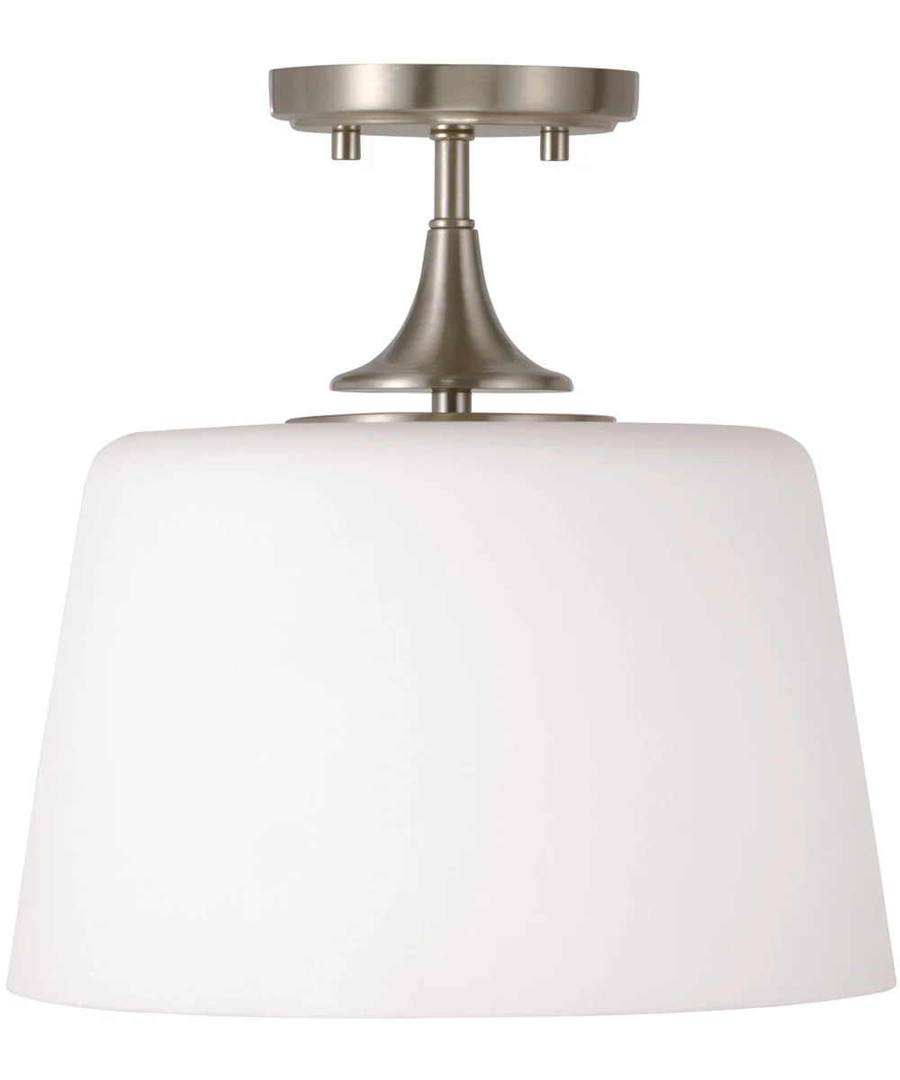 Presley 1-Light Semi-Flush Brushed Nickel