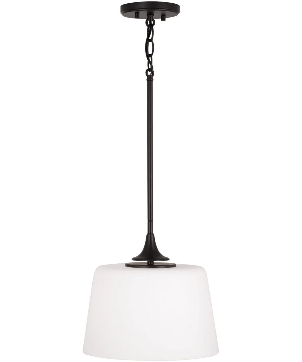 Presley 1-Light Semi-Flush Matte Black - Image 4
