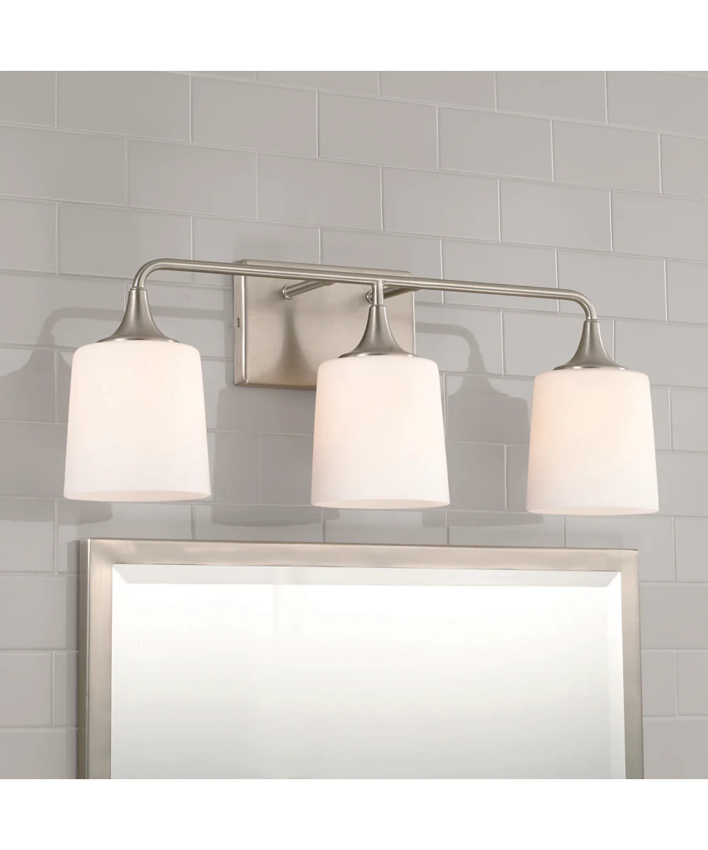 Presley 3-Light Vanity Brushed Nickel - Image 2