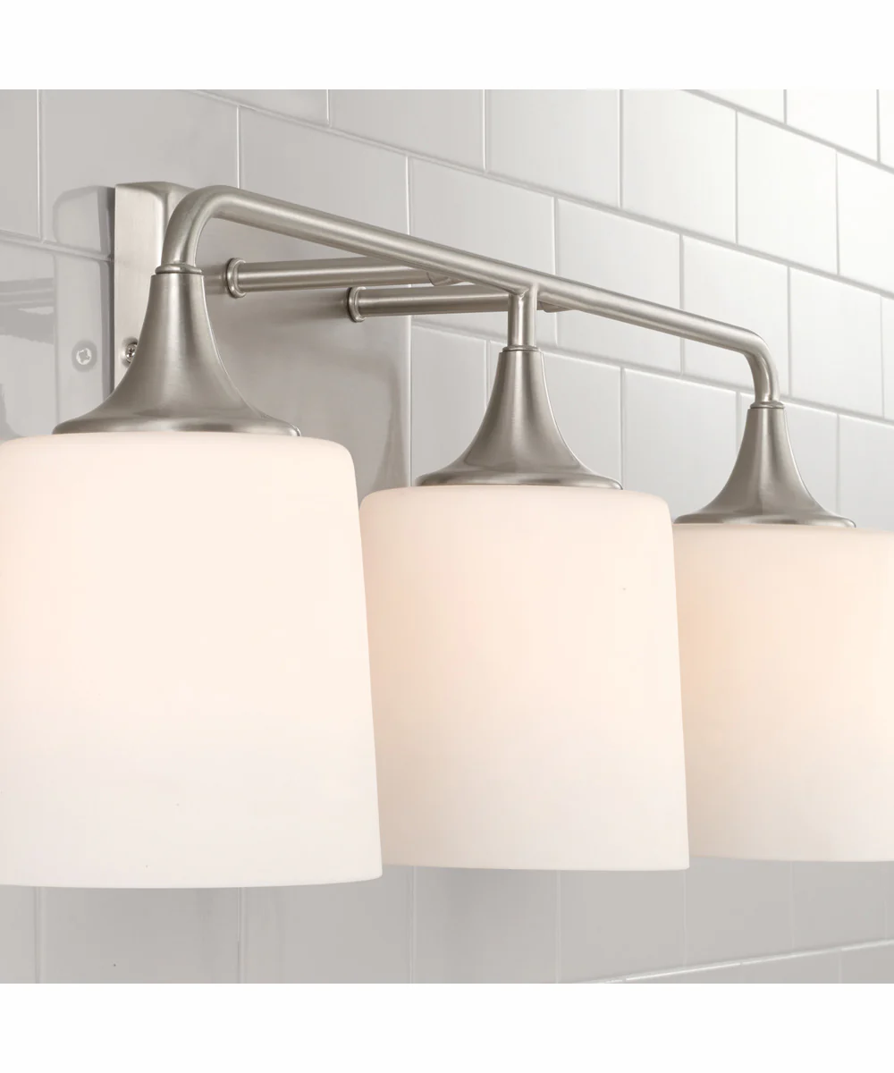 Presley 3-Light Vanity Brushed Nickel - Image 3