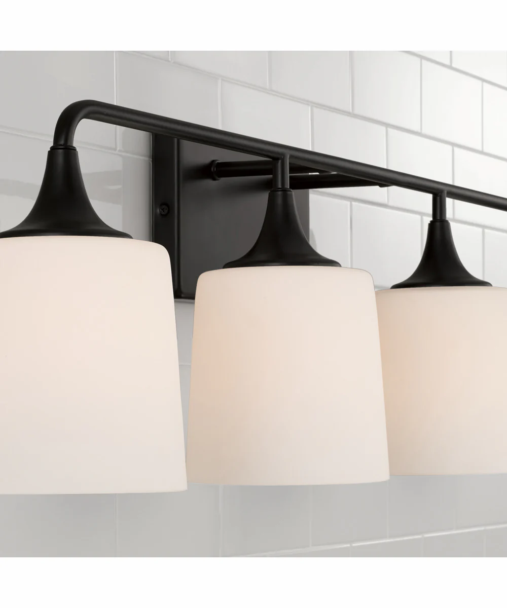 Presley 4-Light Vanity Matte Black - Image 3