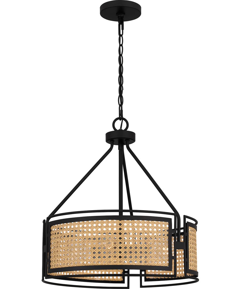 Priya Large 3-light Pendant Matte Black