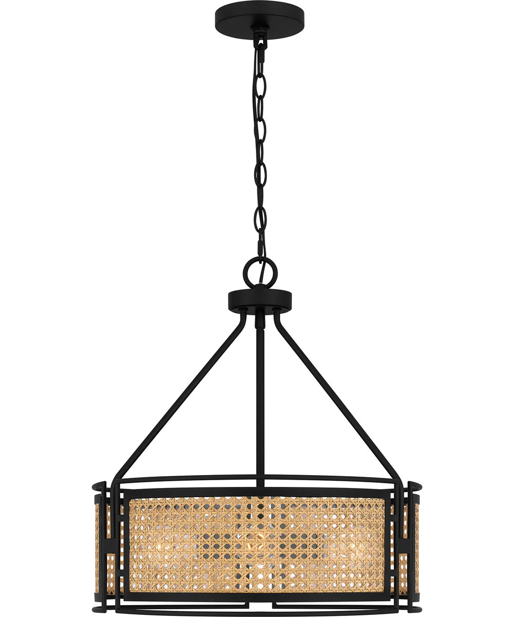 Priya Large 3-light Pendant Matte Black - Image 3