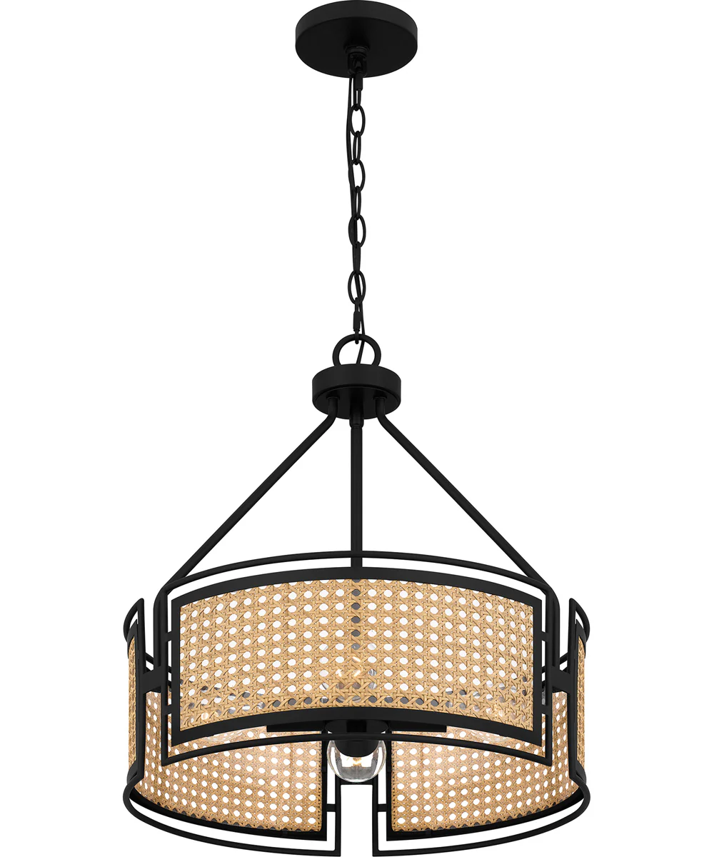 Priya Large 3-light Pendant Matte Black - Image 4