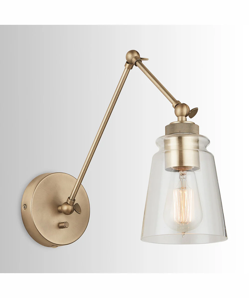 Profile 1-Light Plug In Sconce Aged Brass, 5"W - Image 3