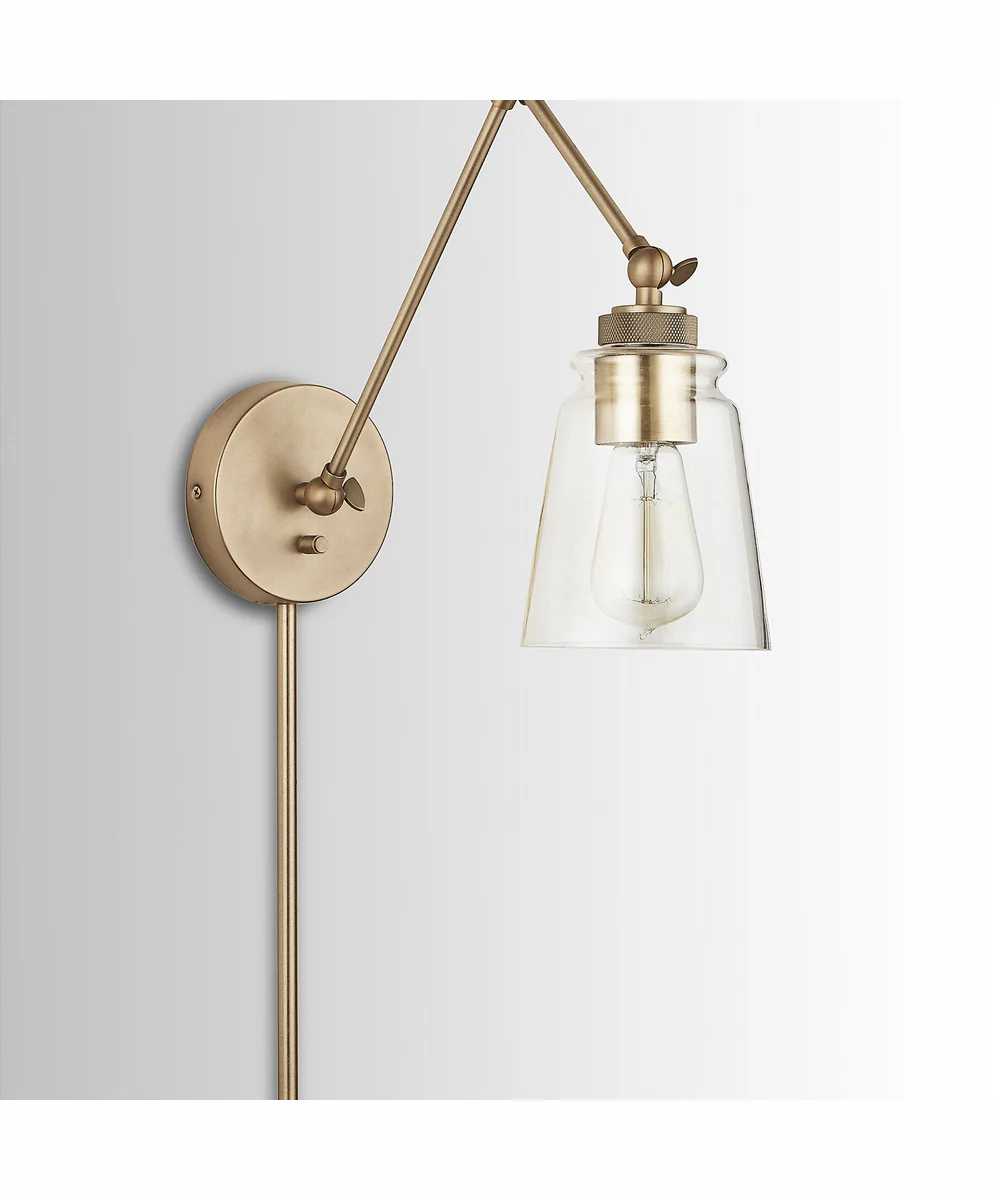 Profile 1-Light Plug In Sconce Aged Brass, 5"W - Image 8
