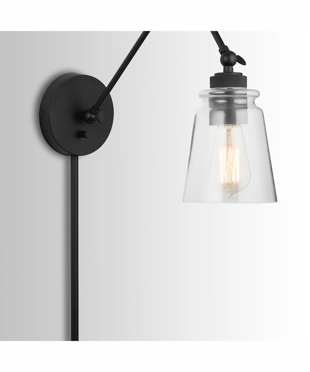 Profile 1-Light Plug In Sconce Matte Black, 5"W - Image 10