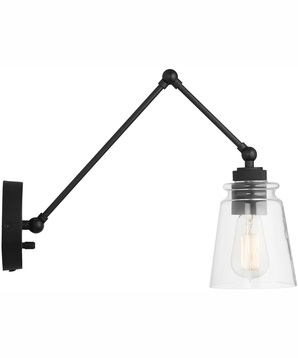 Profile 1-Light Plug In Sconce Matte Black, 5"W - Image 6