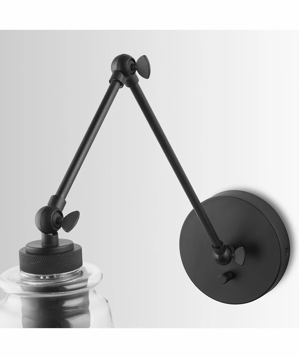 Profile 1-Light Plug In Sconce Matte Black, 5"W - Image 8