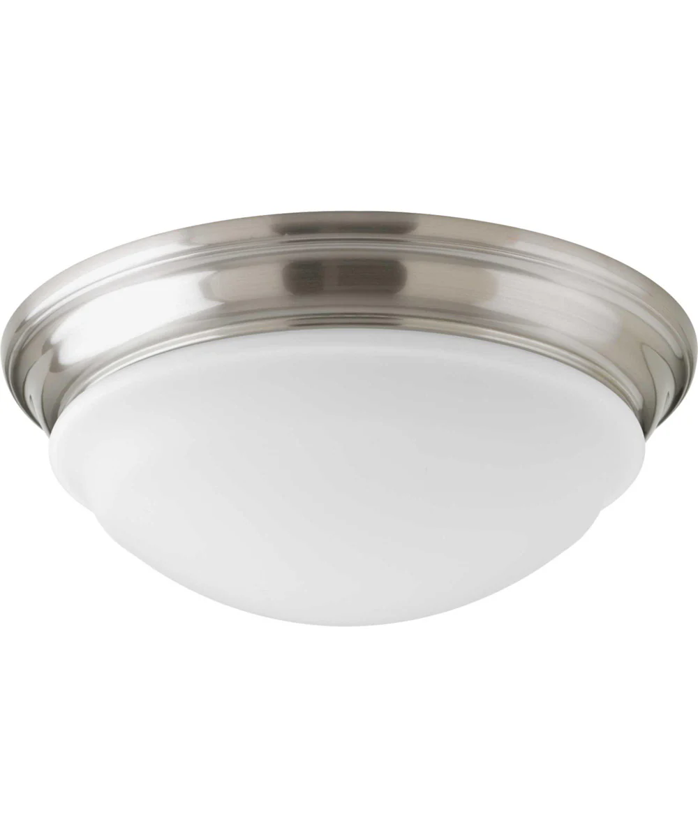 1-Light 12-3/4" LED Flush Mount Brushed Nickel
