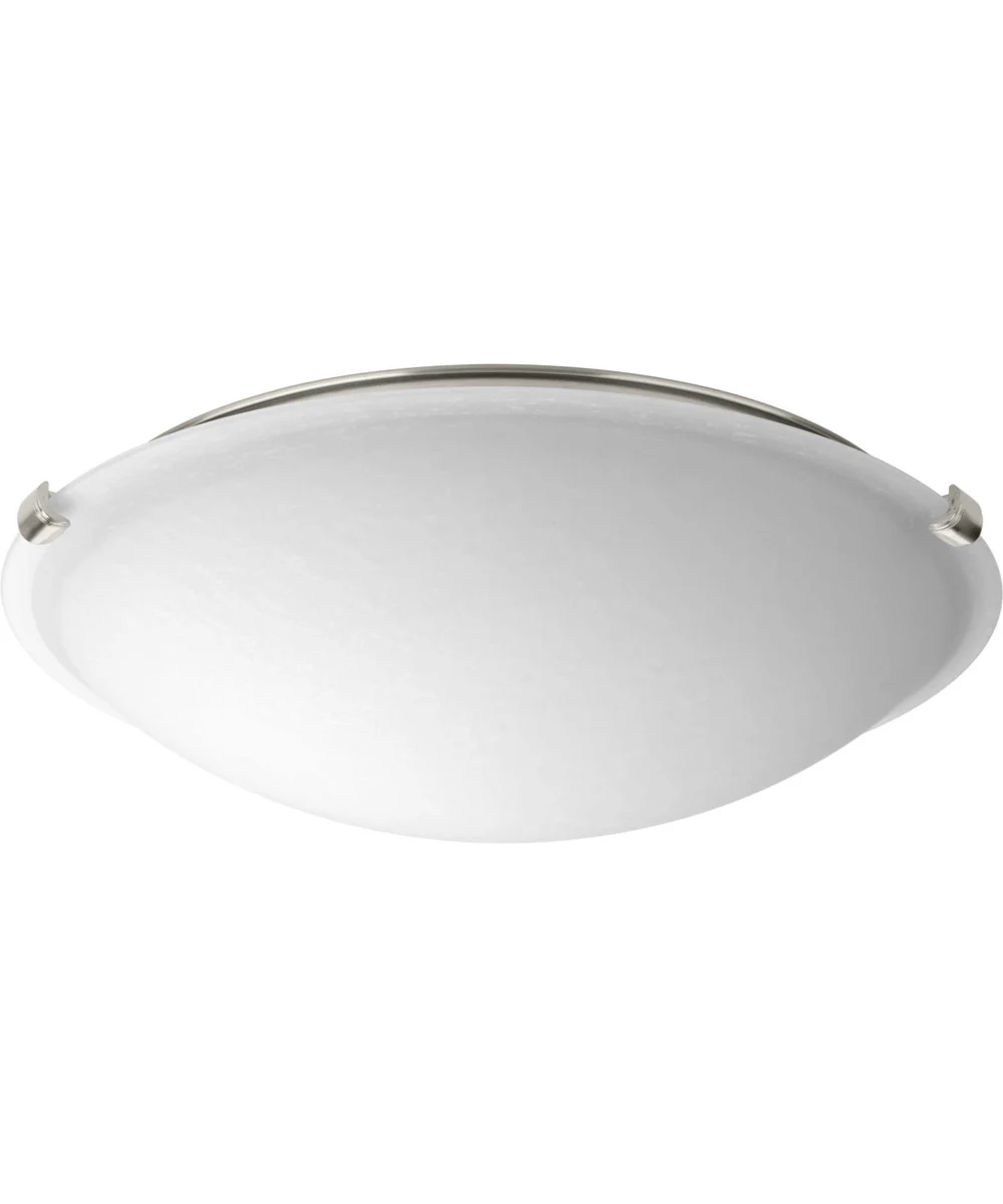 1-Light 16" LED Dome Flush Mount Brushed Nickel