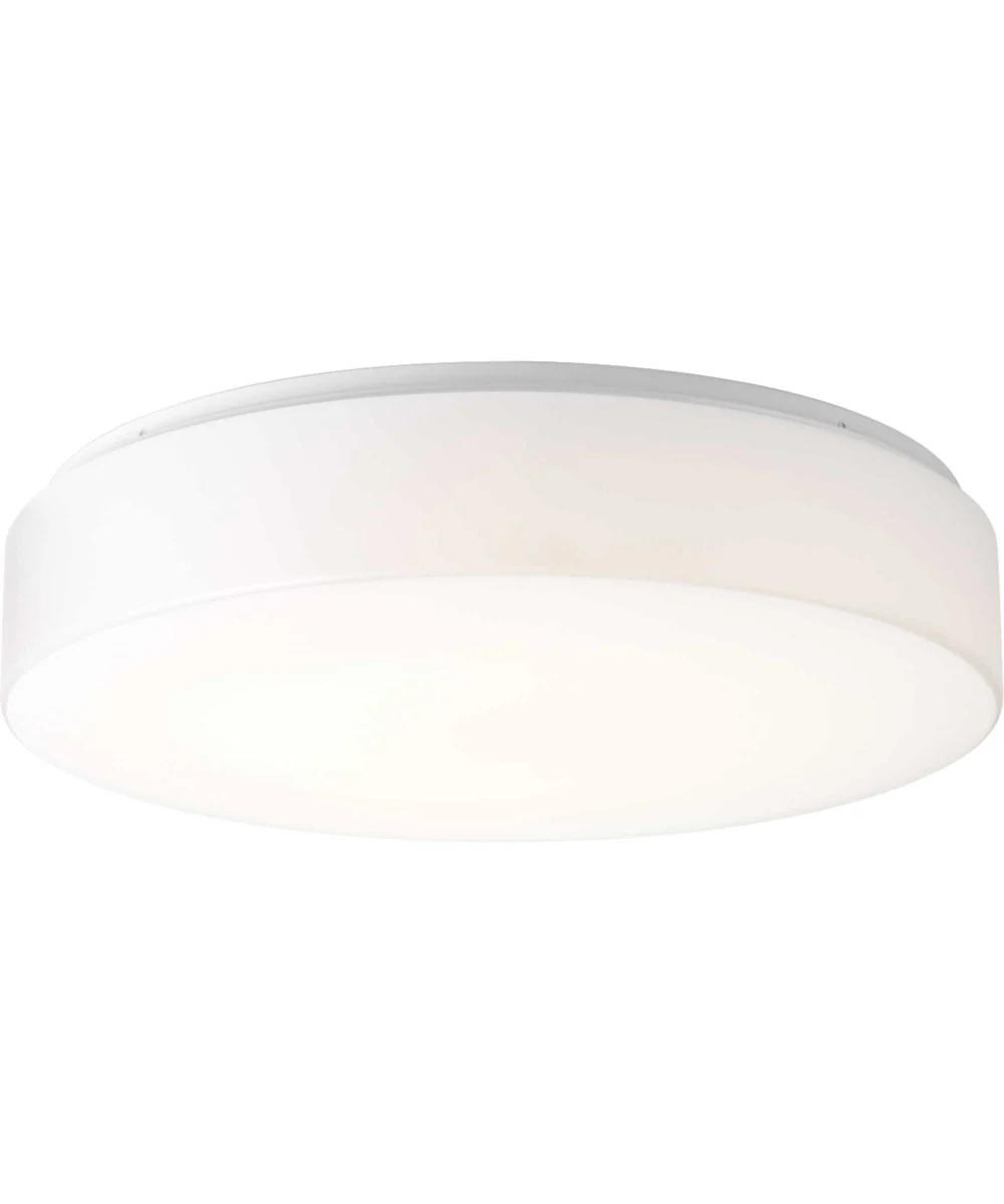 1-Light 17" LED Drum Flush Mount White - Image 2