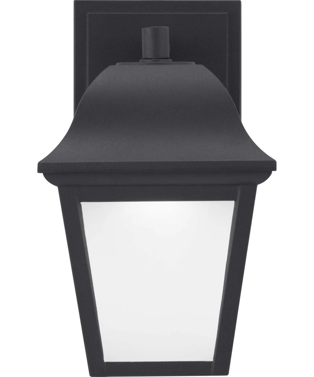 1-Light LED Small Wall Lantern Textured Black - Image 3