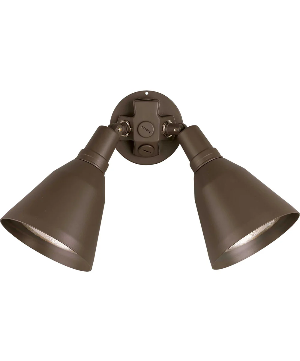 2-Light Adjustable Swivel Flood Light Antique Bronze
