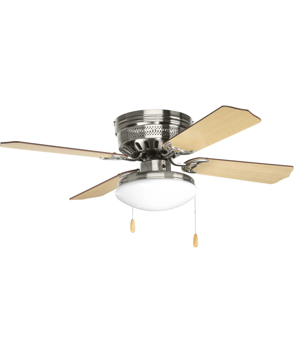 2-Light Universal Opal Glass Fan Light Kit Brushed Nickel - Image 3