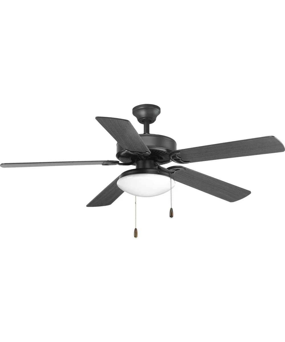 2-Light Universal Opal Glass Fan Light Kit Graphite - Image 2