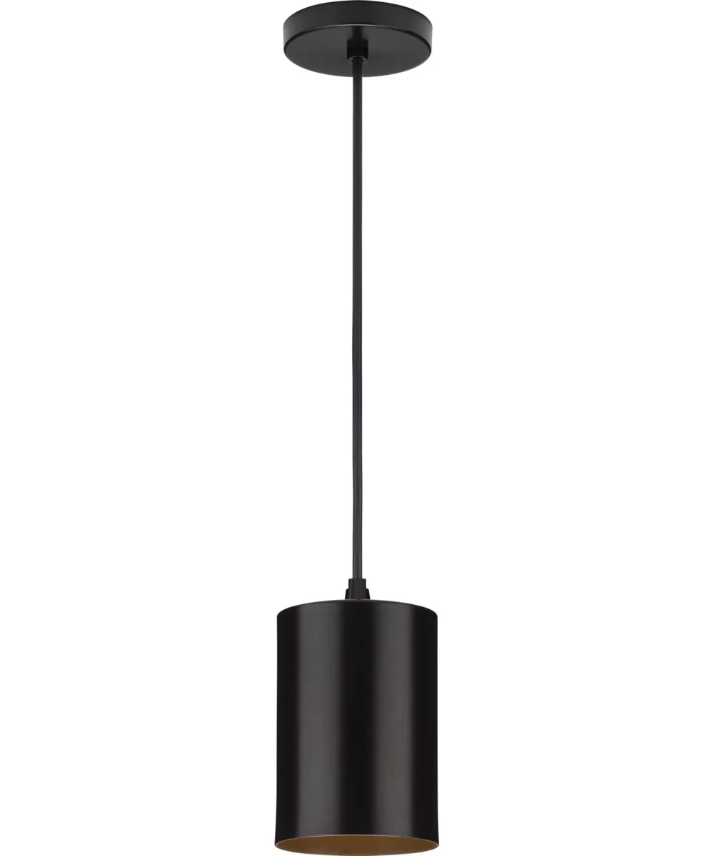 5"  LED Outdoor Aluminum Cylinder Cord-Mount Hanging Light Antique Bronze - Image 3