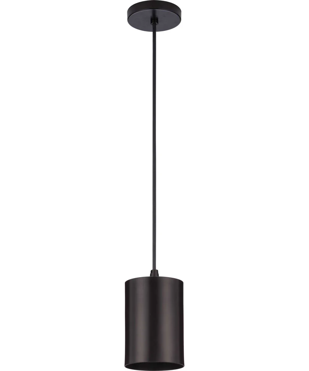 5"  Outdoor Aluminum Cylinder Cord-Mount Hanging Light Antique Bronze - Image 2