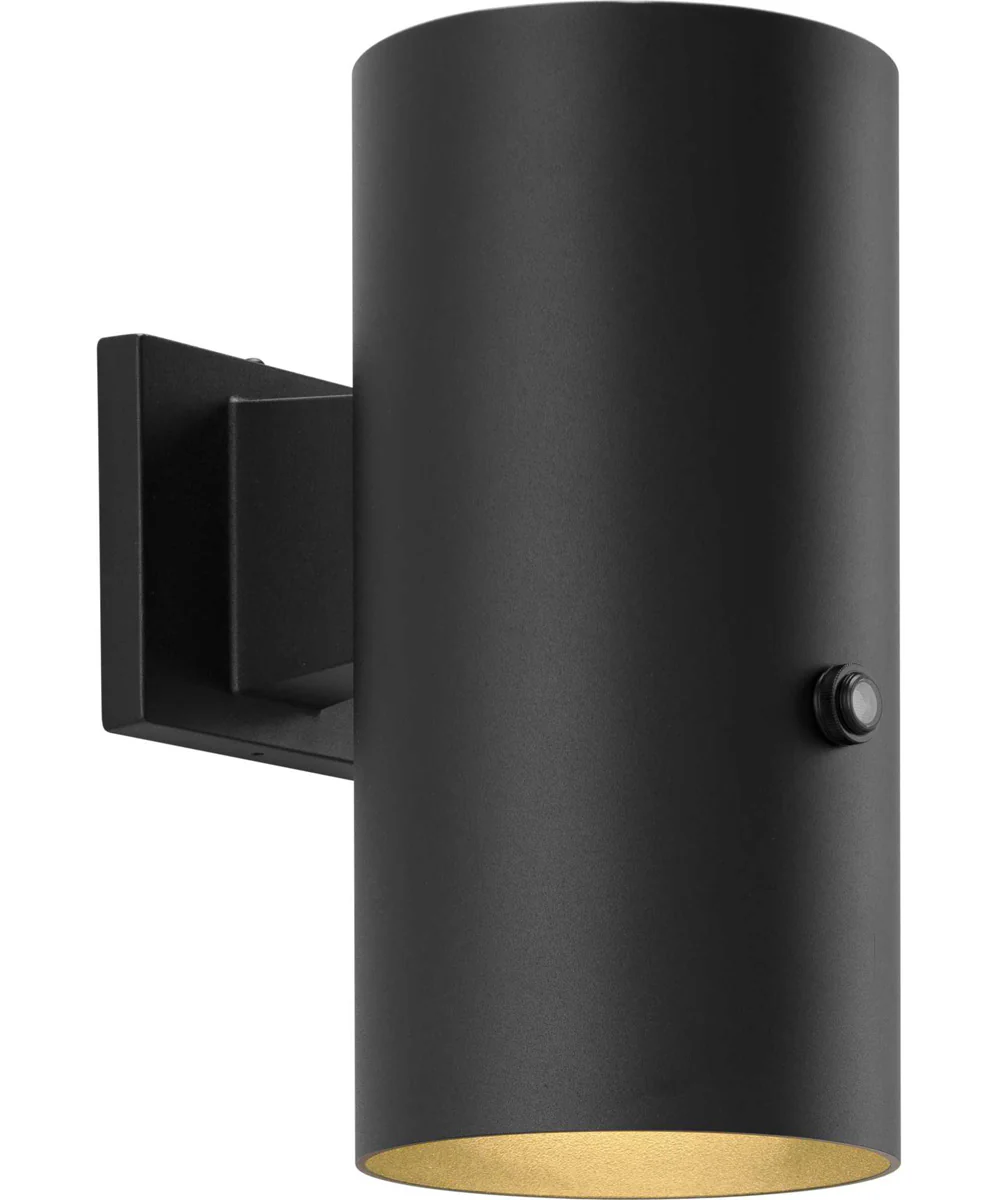 6"  LED Outdoor Aluminum Wall Mount Cylinder with Photocell Black - Image 2